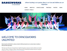 Tablet Screenshot of danceworksunlimited.co.uk